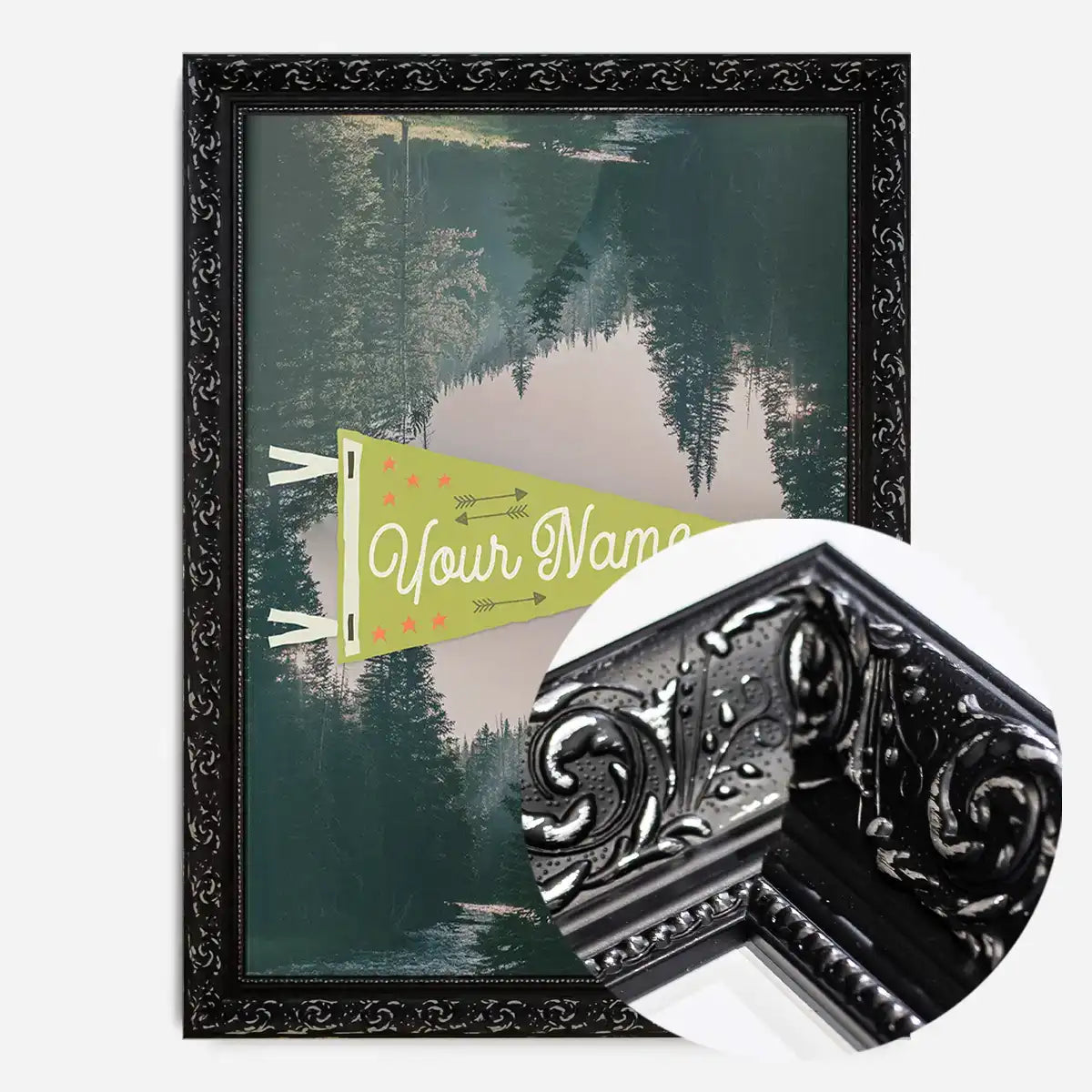Custom Pennant Forest - Your Name Print