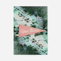 Custom Pennant Beach - Your Name Print
