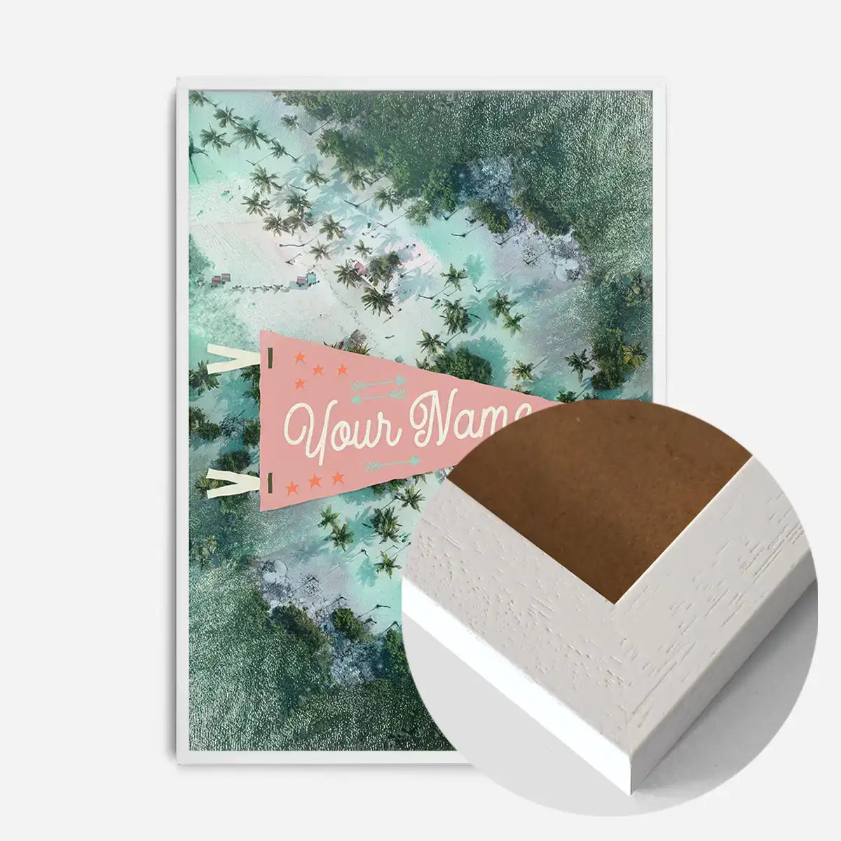 Custom Pennant Beach - Your Name Print
