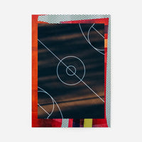 Geometric Basketball Court Print