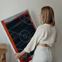 Geometric Basketball Court Print