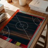 Geometric Basketball Court Print