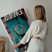 Graffiti Street-Art Basketball Hoop Print