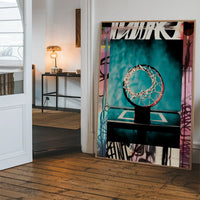 Graffiti Street-Art Basketball Hoop Print