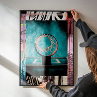 Graffiti Street-Art Basketball Hoop Print