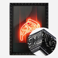 Neon Pizza Slice Print