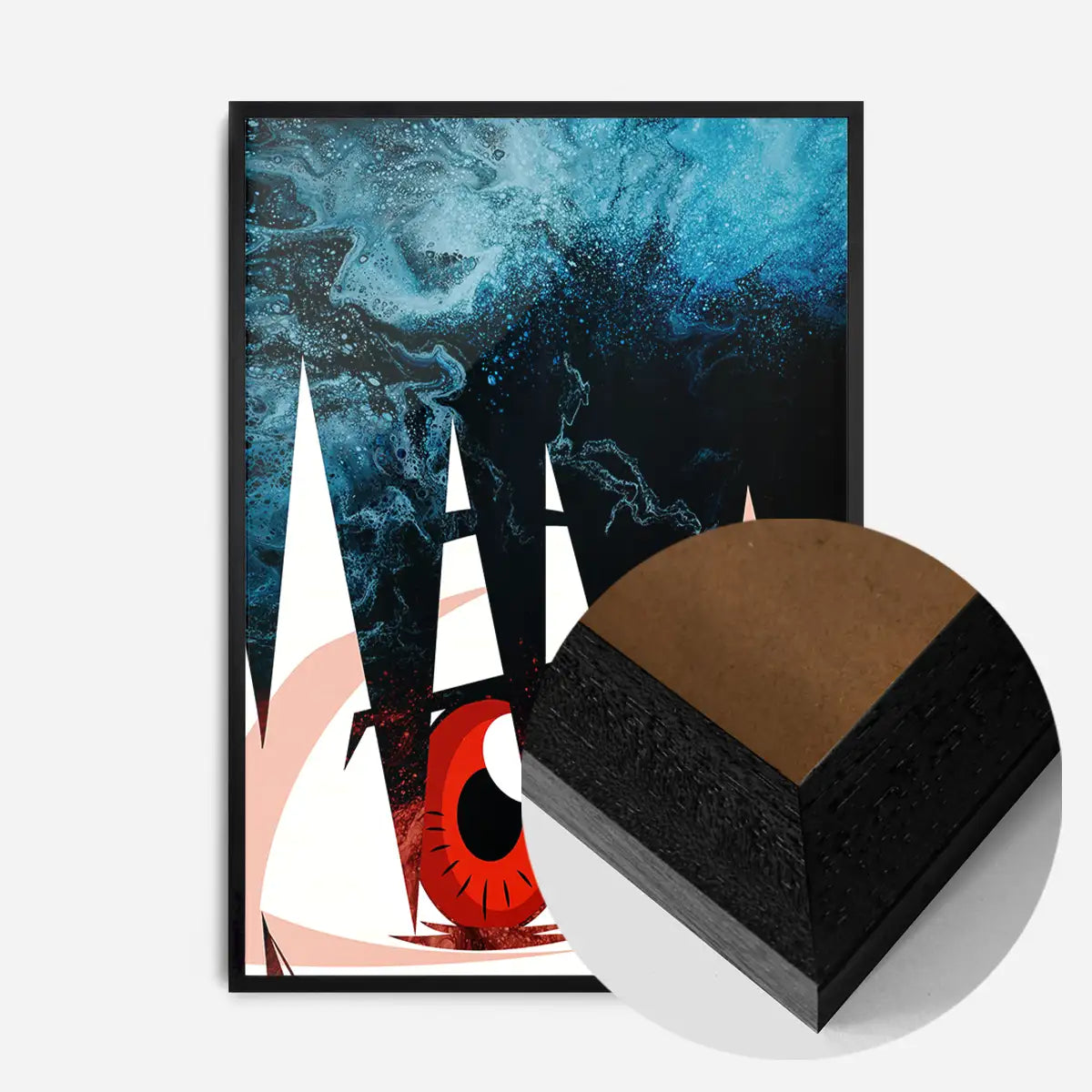 Abstract Anime Eyeball Print