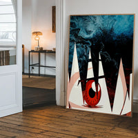 Abstract Anime Eyeball Print