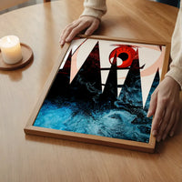 Abstract Anime Eyeball Print