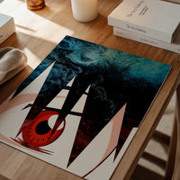 Abstract Anime Eyeball Print