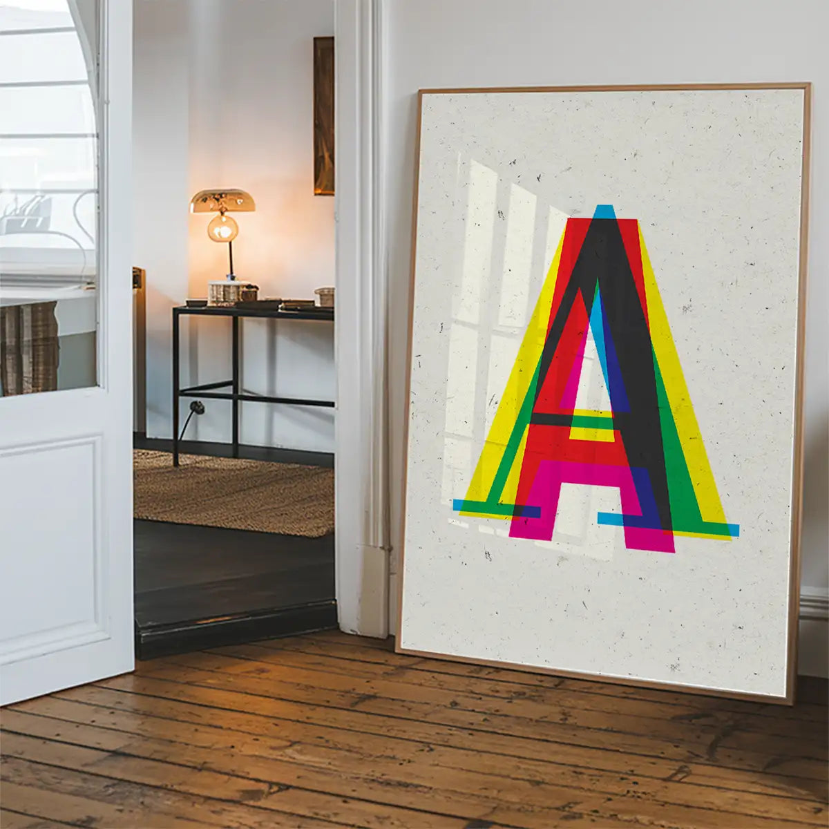 Single CMYK Letter Personalised Initial Print