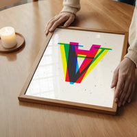 Single CMYK Letter Personalised Initial Print