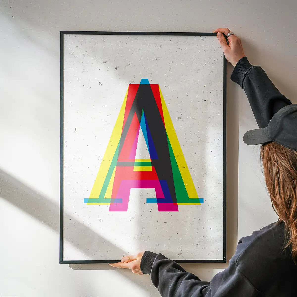 Single CMYK Letter Personalised Initial Print