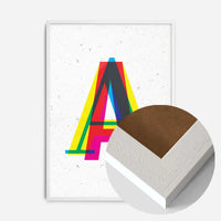 Single CMYK Letter Personalised Initial Print