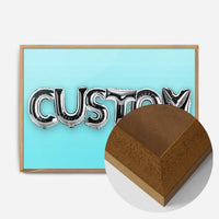 Foil Balloon Style Personalised Name Blue Print