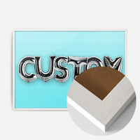 Foil Balloon Style Personalised Name Blue Print