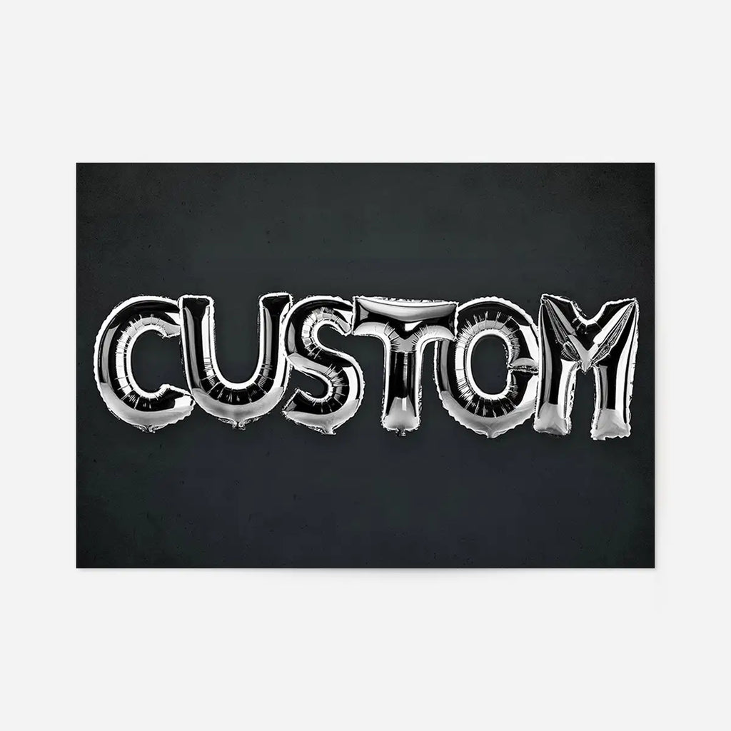 Foil Balloon Style Personalised Name Print