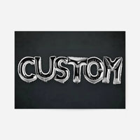 Foil Balloon Style Personalised Name Grey Print