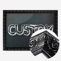 Foil Balloon Style Personalised Name Grey Print