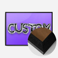 Foil Balloon Style Personalised Name Purple Print