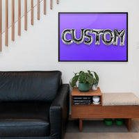 Foil Balloon Style Personalised Name Purple Print