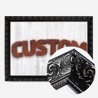 Brown Fur Style Wood Personalised Name Print