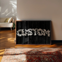 Dalmation Fur Style Wood Personalised Name Print