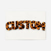 Leopard Print Fur Style Personalised Name Print
