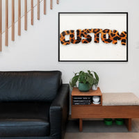 Leopard Print Fur Style Personalised Name Print