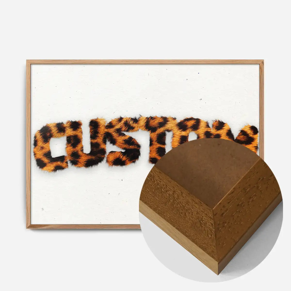 Leopard Print Fur Style Personalised Name Print