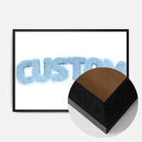 Pastel Blue Fur Style Personalised Name Print