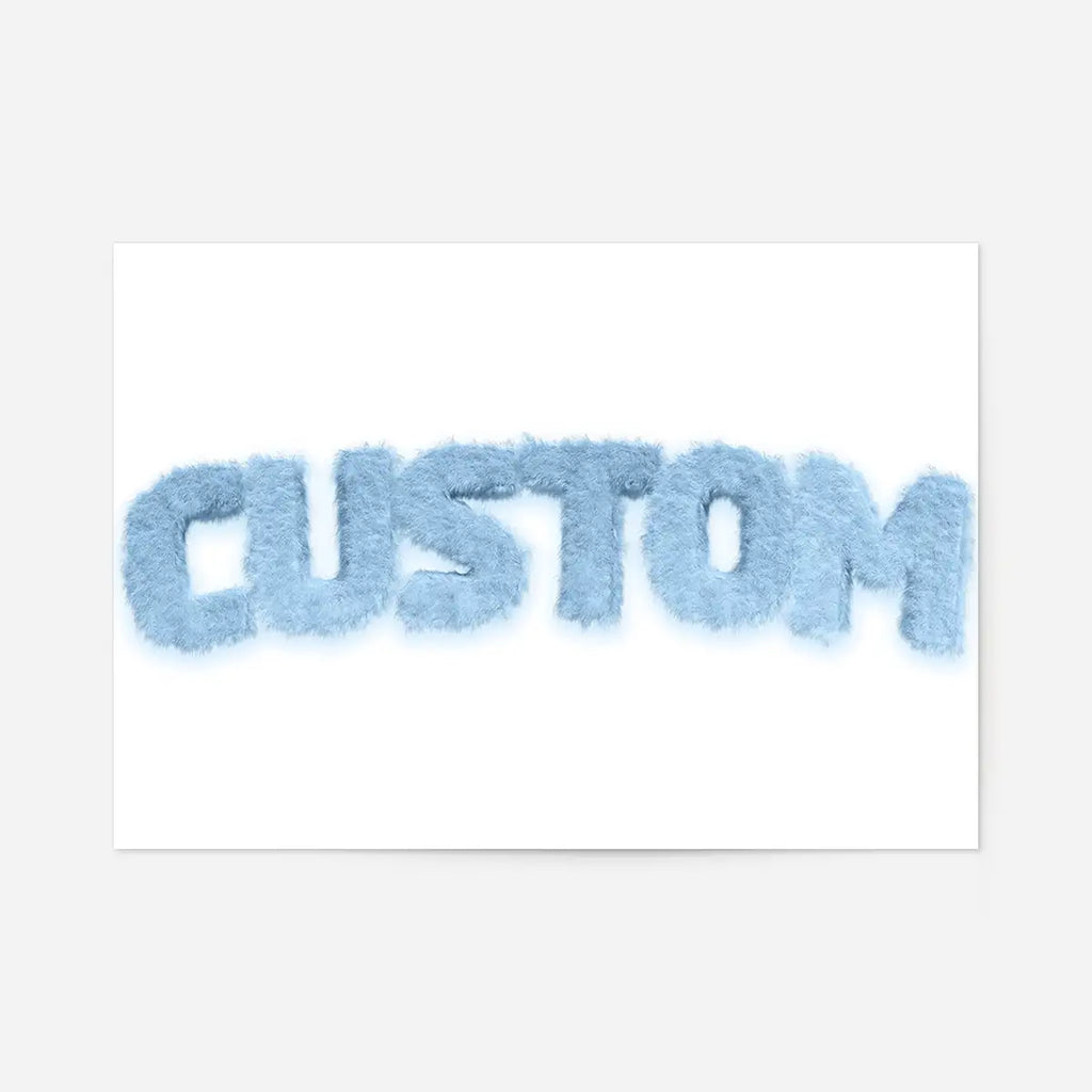 Pastel Fur Style Personalised Name Print