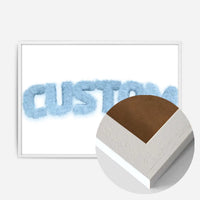 Pastel Blue Fur Style Personalised Name Print