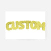 Pastel Yellow Fur Style Personalised Name Print