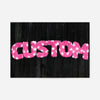 Pink Fur White Spots Personalised Name Print