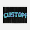 Sully Monster Fur Black Wood Personalised Name Print