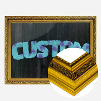Sully Monster Fur Black Wood Personalised Name Print