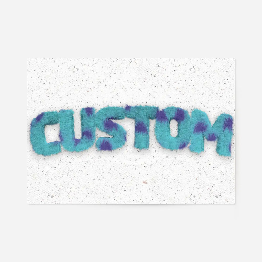 Sully Monster Fur Personalised Name Print