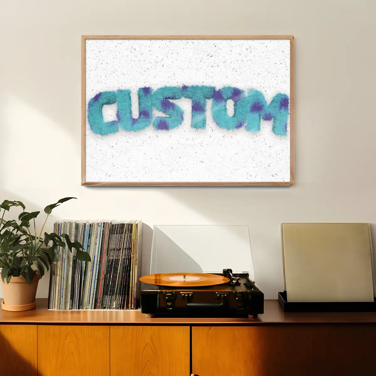 Sully Monster Fur Personalised Name Print