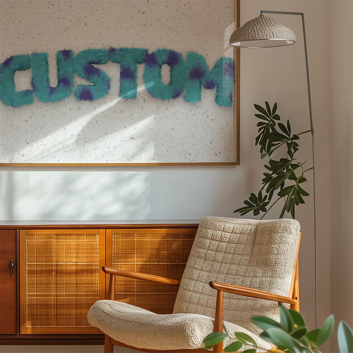 Sully Monster Fur Personalised Name Print