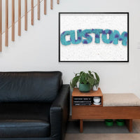 Sully Monster Fur Personalised Name Print