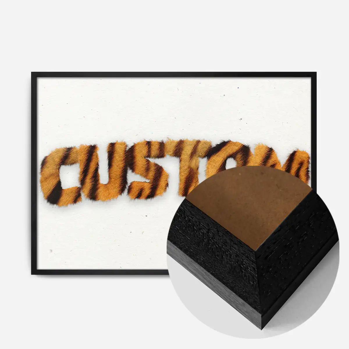 Tiger Stripe Fur Personalised Name Print