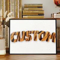 Tiger Stripe Fur Personalised Name Print
