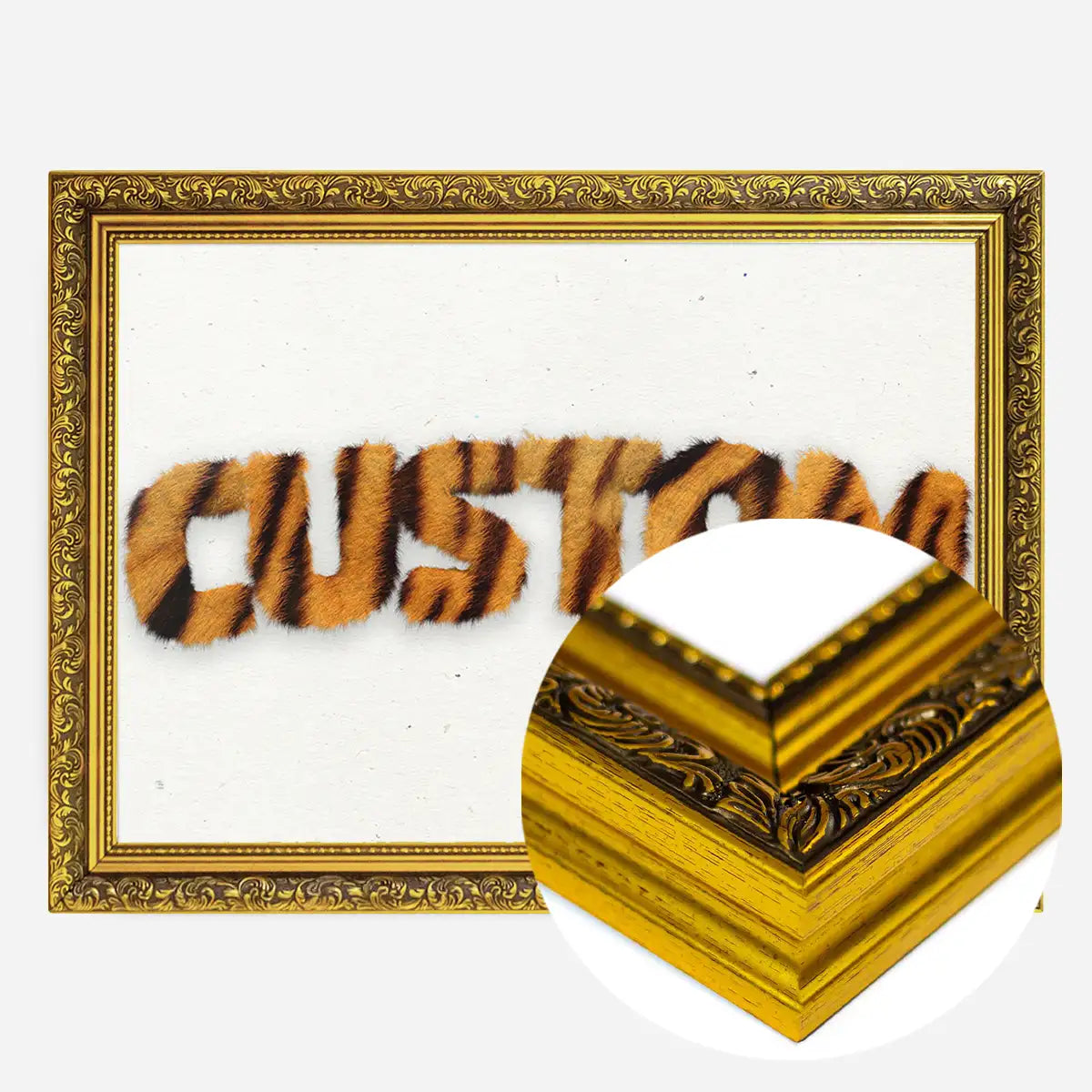 Tiger Stripe Fur Personalised Name Print