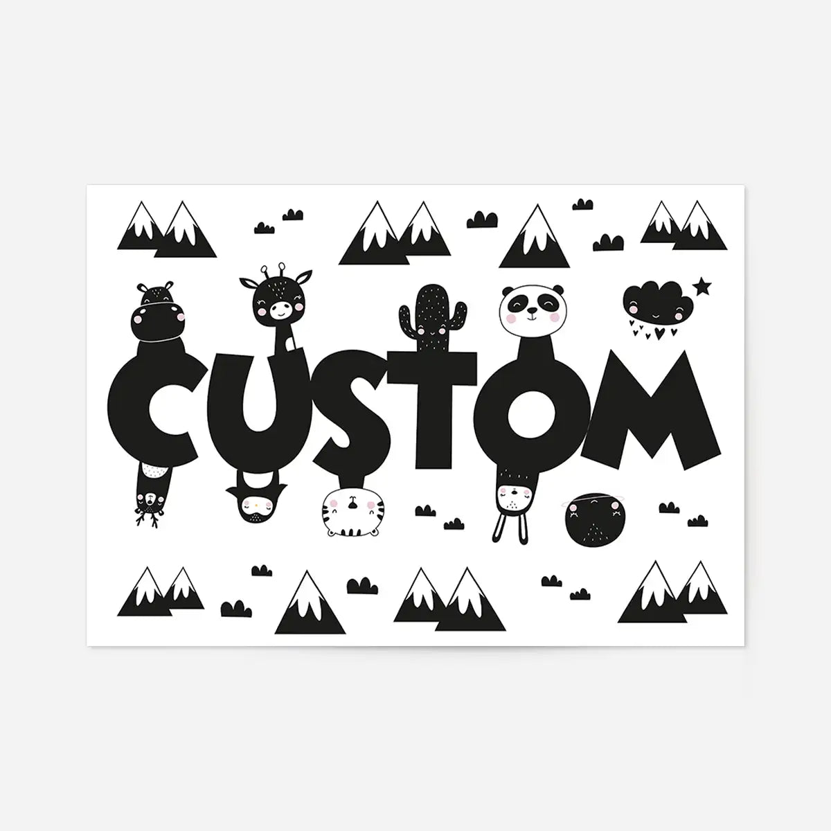 Critters Personalised Name Print