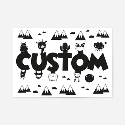 Critters Personalised Name Print
