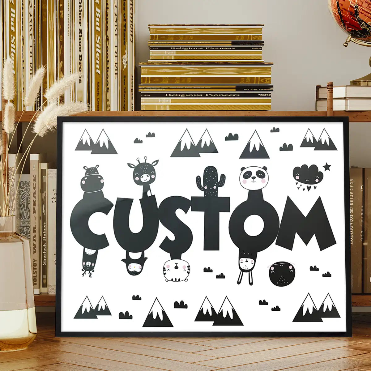 Critters Personalised Name Print