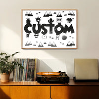 Critters Personalised Name Print