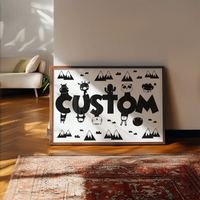 Critters Personalised Name Print