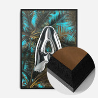Single Foil Balloon Tropical Letter Personalised Initial Print